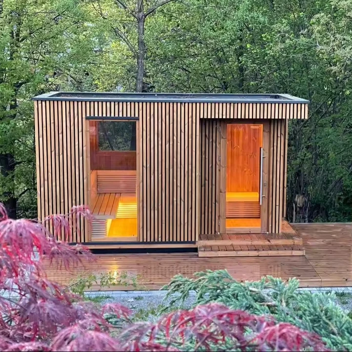 

Outdoor Sauna House Electric Regular Sauna 4 Person Outdoor