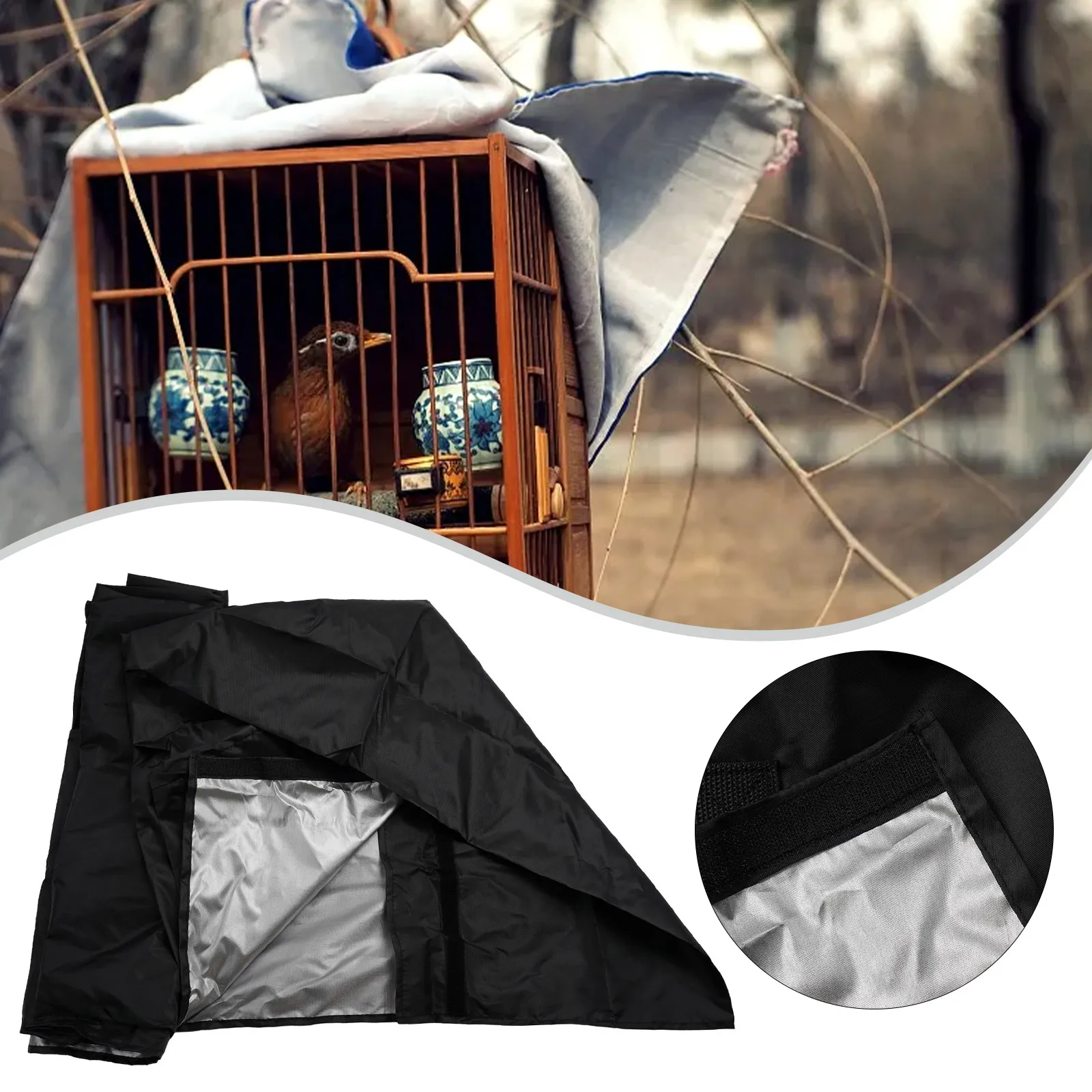 New Bird Cage Cover Black-Out Birdcage Cover Breathable Washable Birdcage Shade Shield Guard Parrot Cage Protector Hot Selling