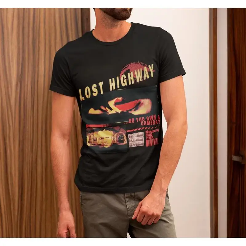 Lost Highway Retro Horror Movie T-Shirt Unisex Short-Sleeve Graphic Tee Vintage Cult Classic David Lynch Film Fan Gift