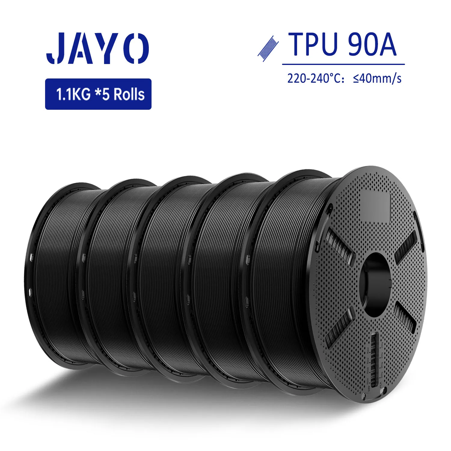 JAYO 5Rolls TPU 90A Filament 1.75MM 1.1 kg/roll 3D Printer F