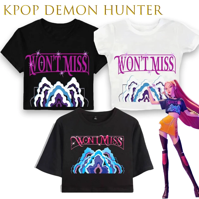 

Женский костюм на Хэллоуин KPopDe Mon Hunters Mira, укороченный топ, футболка с короткими рукавами, сексуальный милый аниме disfraz Adulto, одежда в стиле аниме