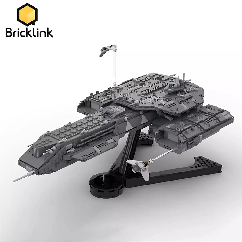 Bricklink Star Movie Stargate Atlantis BC-304 Daedalus Deep Space Carrier USS Spaceship Sets Building Blocks Toys Christmas Gift