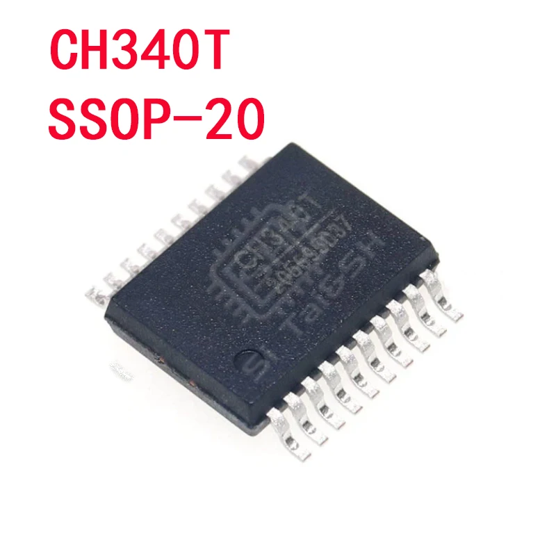 5PCS CH340T CH341T CH345T CH370T CH372 CH374T CH376T CH432B CH559C SSOP20 Interface chip USB to serial port IC 