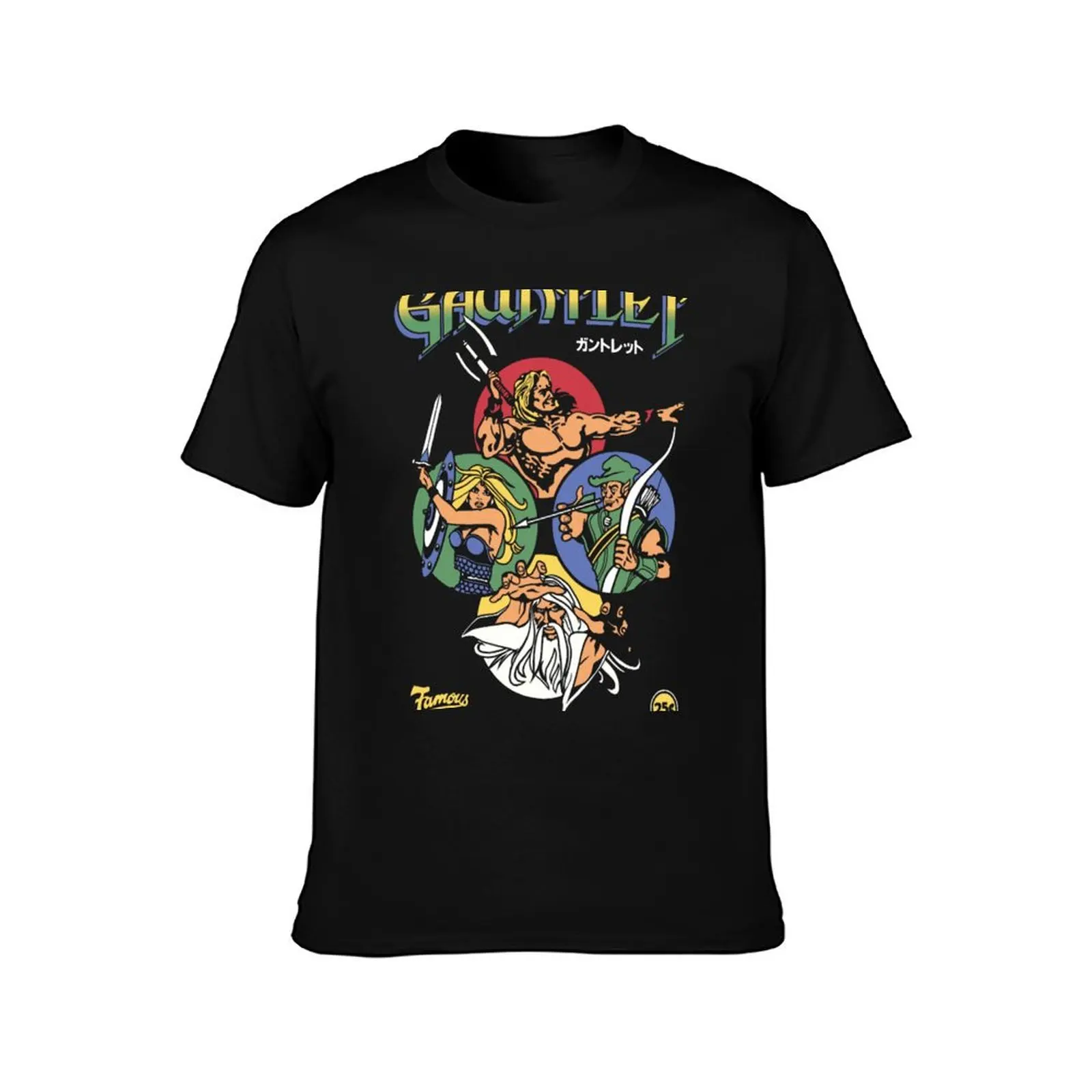 Gauntlet Retro Vintage Arcade Gaming T-Shirt No Iron Casual Short Sleeve Top T-Shirt