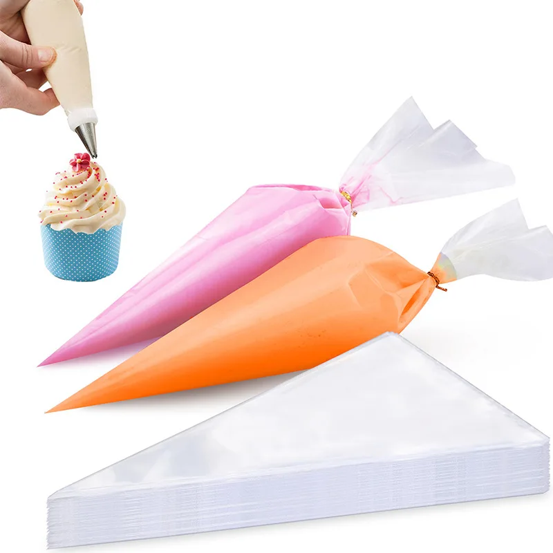 

Transparent Disposable Decorative Bag, Cake Baking and Squeezing Flower Bag, Cream Glue Bag, Thickened, PE Bag