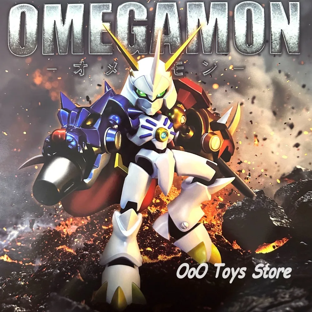 

24.5cm/9.65in Anime Digimon Adventure Figure Omegamon Q-Version Action Figures Pvc Statue Collection Model Toys Gifts