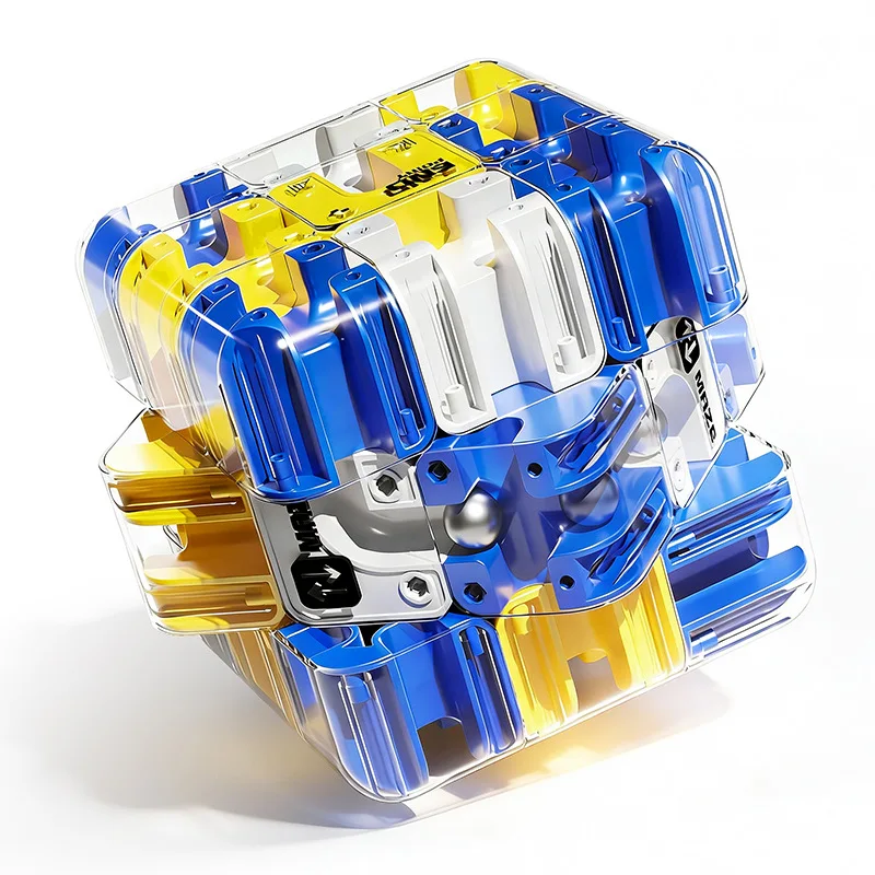 New 3-Stage Maze Ball Cube Battle Puzzle Game - Logic Thinking & Stress Relief Educational Toy for Kids