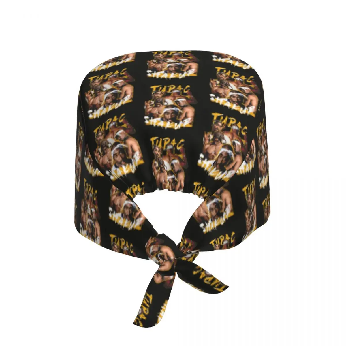 Custom Rapper Tupac Shakur 2Pac Makaveli Medical Staff Scrubs Hat Unisex For Chef Hat Scrub Caps
