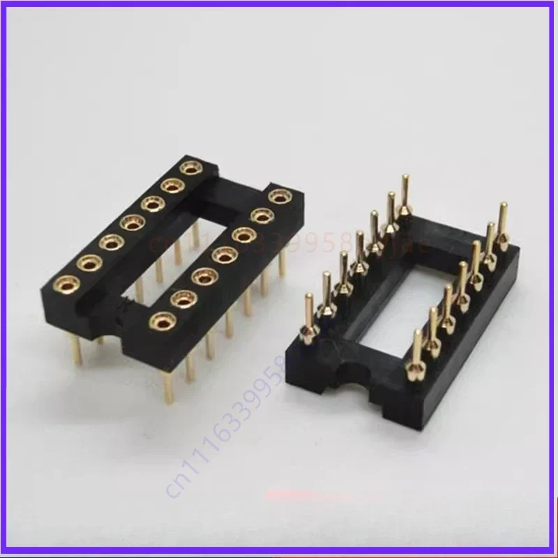 Original Genuine for Nextron 14P Full Gold-Plated Round Hole IC Socket 14-Pin Operational Amplifier Socket 50pcs
