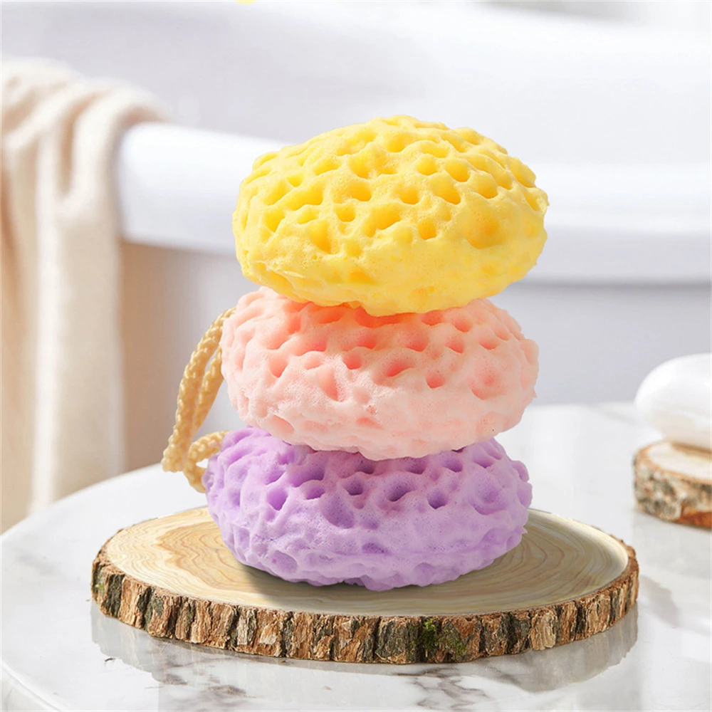 1PC Natural Sea Wool Sponge Replacement Dead Skin Remover Cleaning Foam Washing Massager Pouf Shower Exfoliating Sponge Body