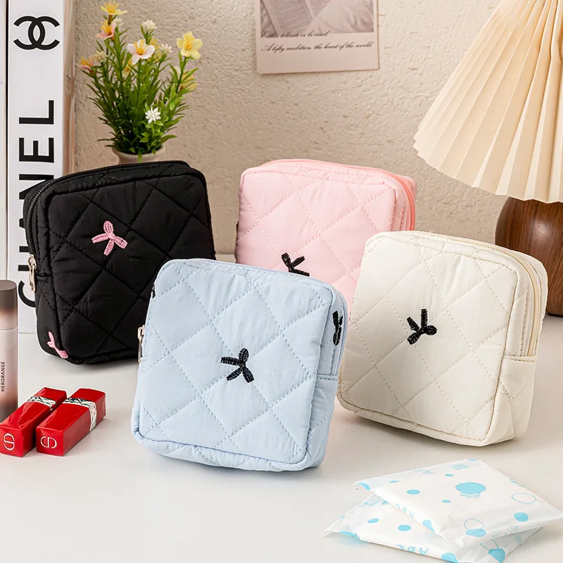 Portable Waterproof Storage Bag Women Girl Tampon Storage Bag Cosmetic Bag Organizer Bag Pad Pouch Napkin Tampon Holder Cute Bag