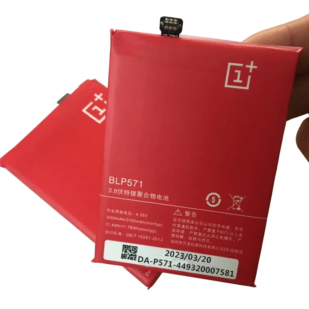 Original  BLP571 Battery For Oneplus 1 One Plus 1 Li-ion Battery High Capacity 3000mAh Replacement Mobile Phone Battery