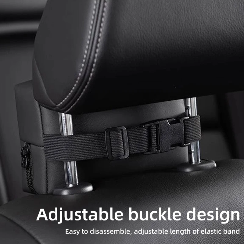 Car Tissue Box Leather Toilet Paper Holder Seat Back Tissue Organizer Bag For Lincoln MKZ MKX Aviator Navigator MKT Nautilus