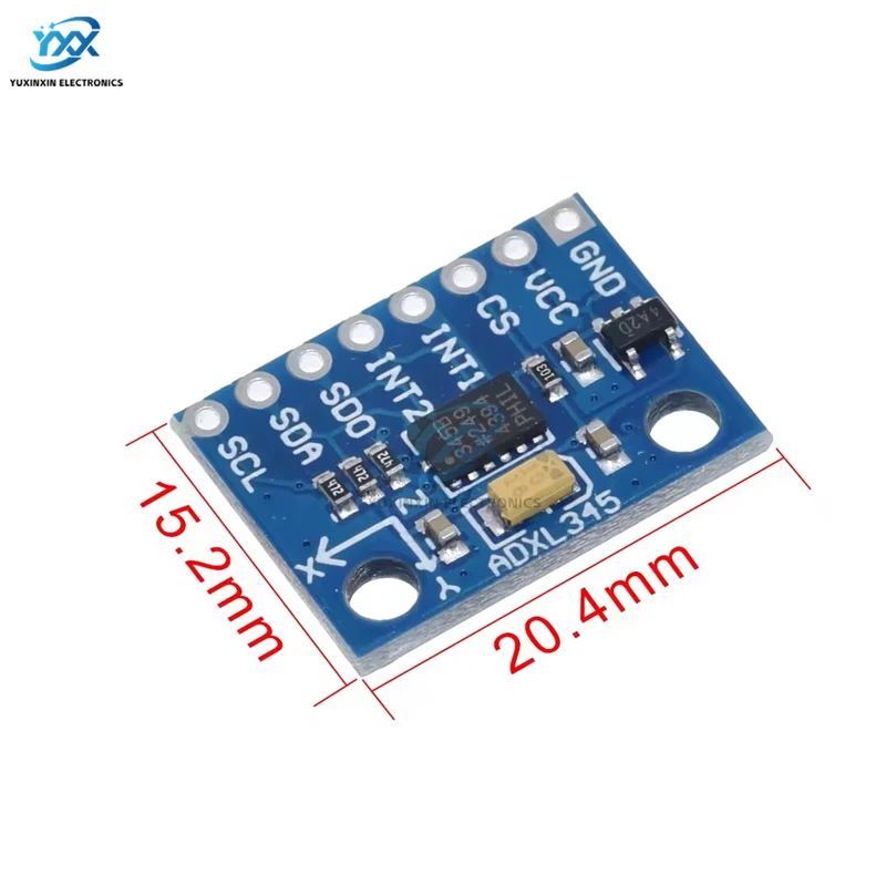 1PCS GY-291 ADXL345 IIC SPI Digital 3-Axis Tilt Module Acceleration of Gravity Sensor for Arduino
