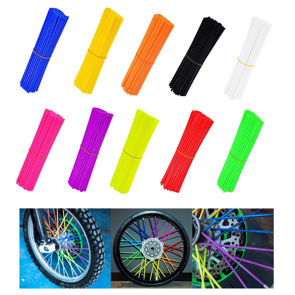 36 pcs bicycle spoke holster tire decorative rim protective cover protective cover, suitable for bicycles and motorcycles