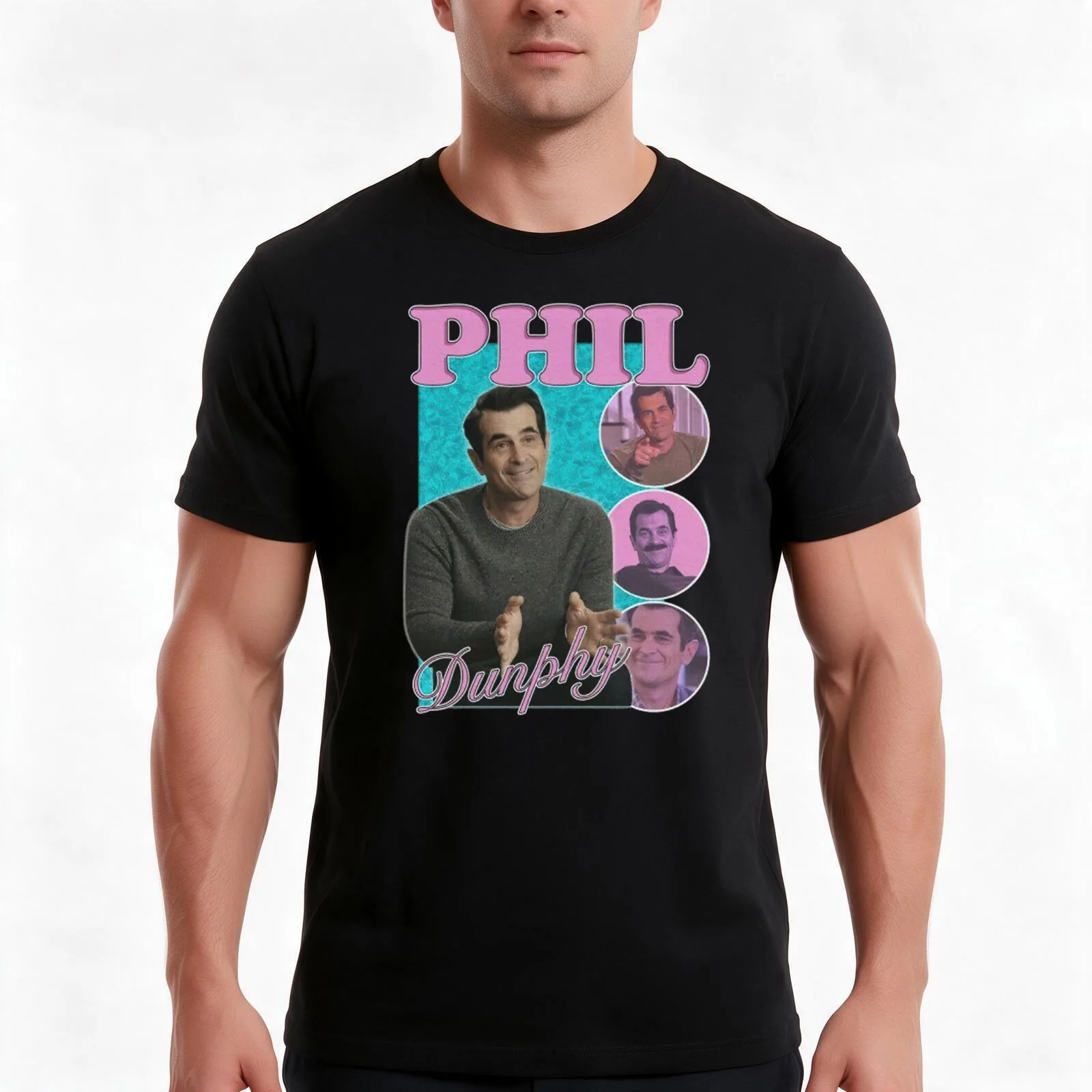 10mb Vintage Phil Dunphy Homage Bootleg Phil Dunphy- Sweatshirt Phil Dunphy Modern Family T-Shirt Summer Casual Cotton Tee