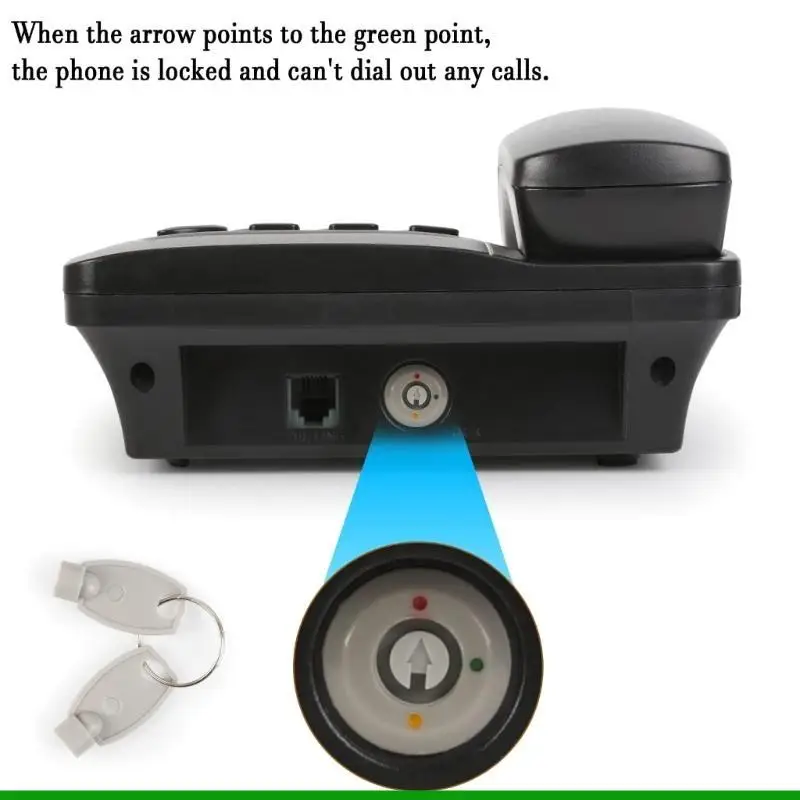U55C Landline Phone Desktop House Phone Seniors Caller Integrated Telephone for Home