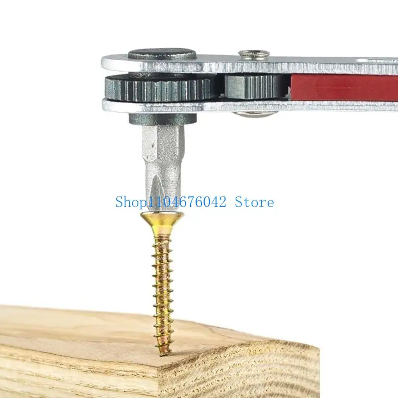 652F Mini 36 Tooth 90 Degree Ratchet Wrench Screwdriver for Home and Professional Use