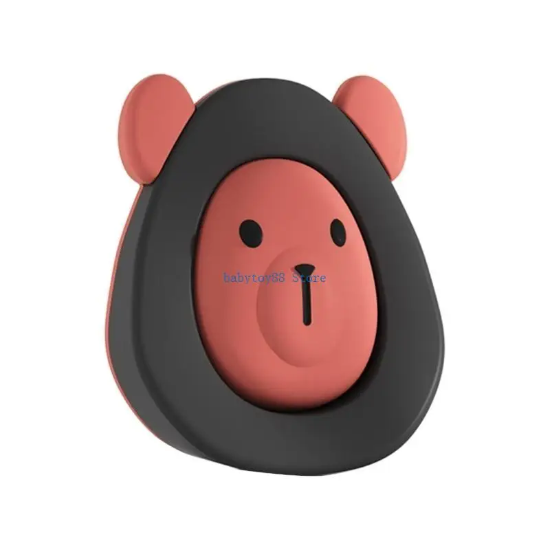 

Y4UD Self-Adhesive Cartoon Wall Protector Pad Baby Silicone Door Handle Bumper