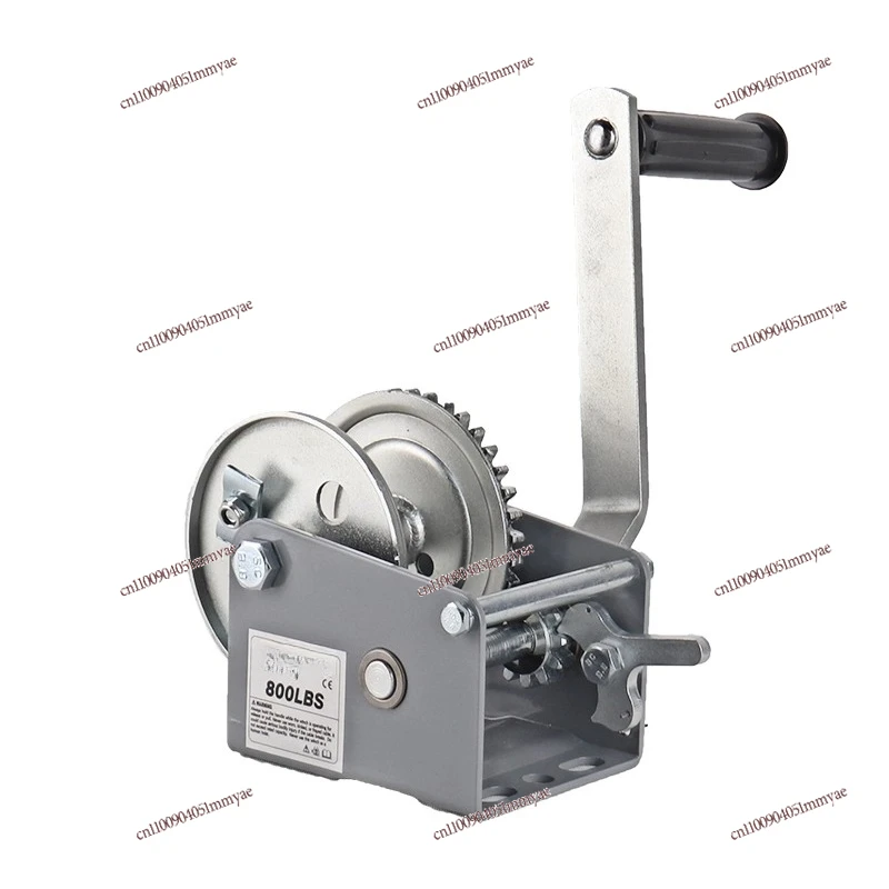 Two-way manual lock winch hand trailer winch, small manual winch