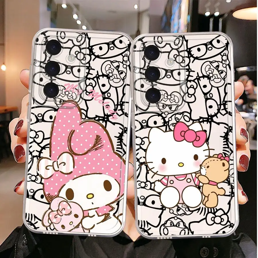 

Чехол для Samsung Galaxy A55 A31 A02 A50 A03 A56 A52 A50 A51 A72 A05 A54 A53 A73 A06 A71 A04 Clear Soft Sanrio Hello Kitty