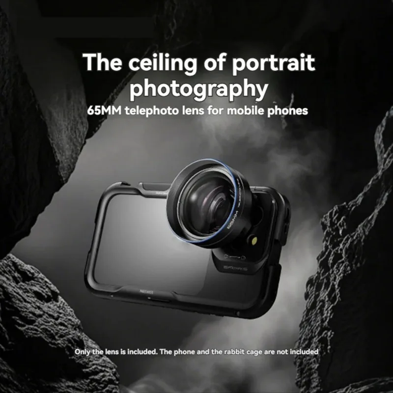 2025 + 65 مللي متر عدسة كاميرا الهاتف المقربة 2.2 عدسة تكبير مع غطاء العدسة ل 16 15 S25 S24 الترا قفص الهاتف #1