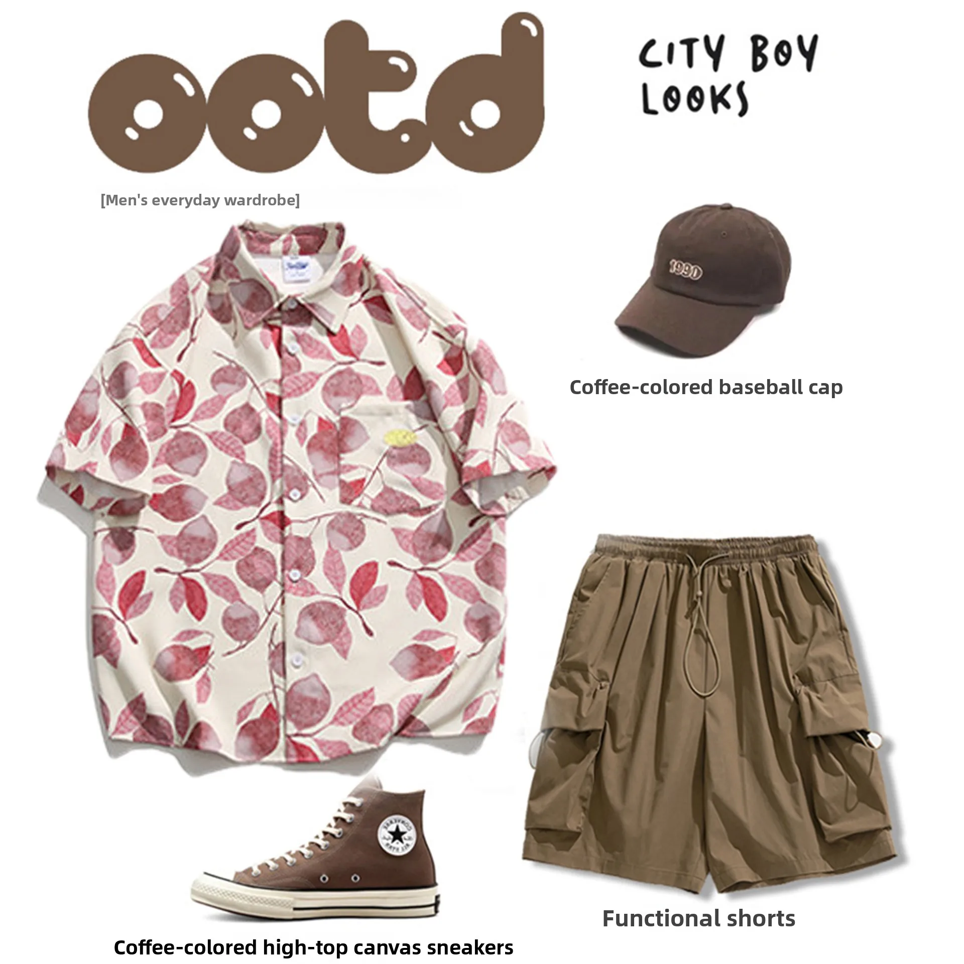 

ex Summer ort Sve Floral irt Hawaii Vaion Print Casual Loose Fit Polyester Fiber Youth ular Wear Resistant