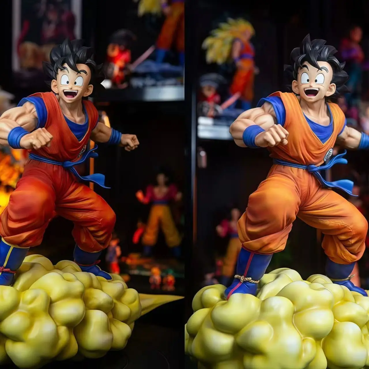 

31cm/12.2inch Dragon Ball Z Cloud Goku Figure Super Saiyan Son Goku Anime Comic Figures Gk Statue Collection Model Toy Gifts