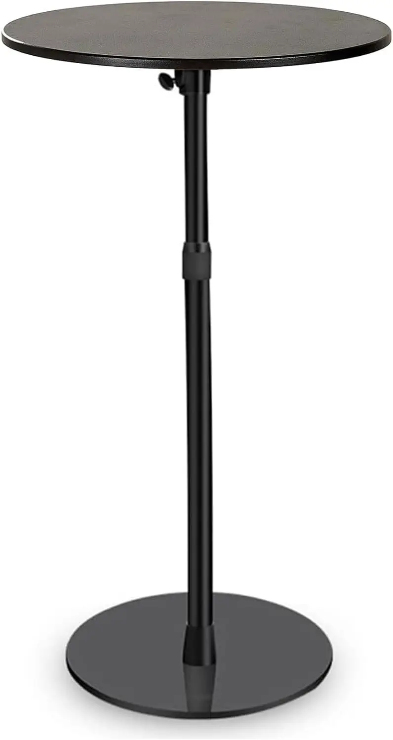 

Bar Table 15.75Inch Small Round Top Adjustable Height 22.64-33.46In Multifunctional Side Table For Pub Bar Dining Bistro Cafe