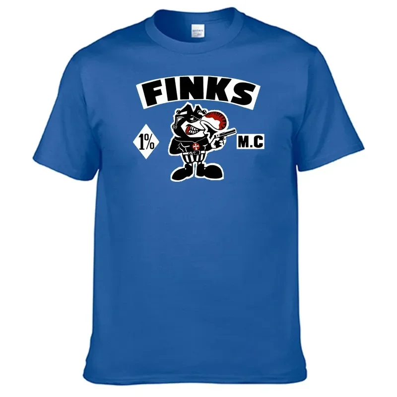 Motorcycles Club Finks Mc T Shirt 100% Cotton Men Shirt N02