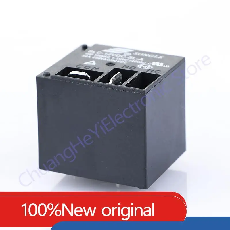 Original Relay T91 5V 12V 24V SLC-05VDC-SL-C SLC-12VDC-SL-C SLC-12VDC-SL-A Black Electrical PCB Power Relay 30A 250VAC 4PIN 5PIN