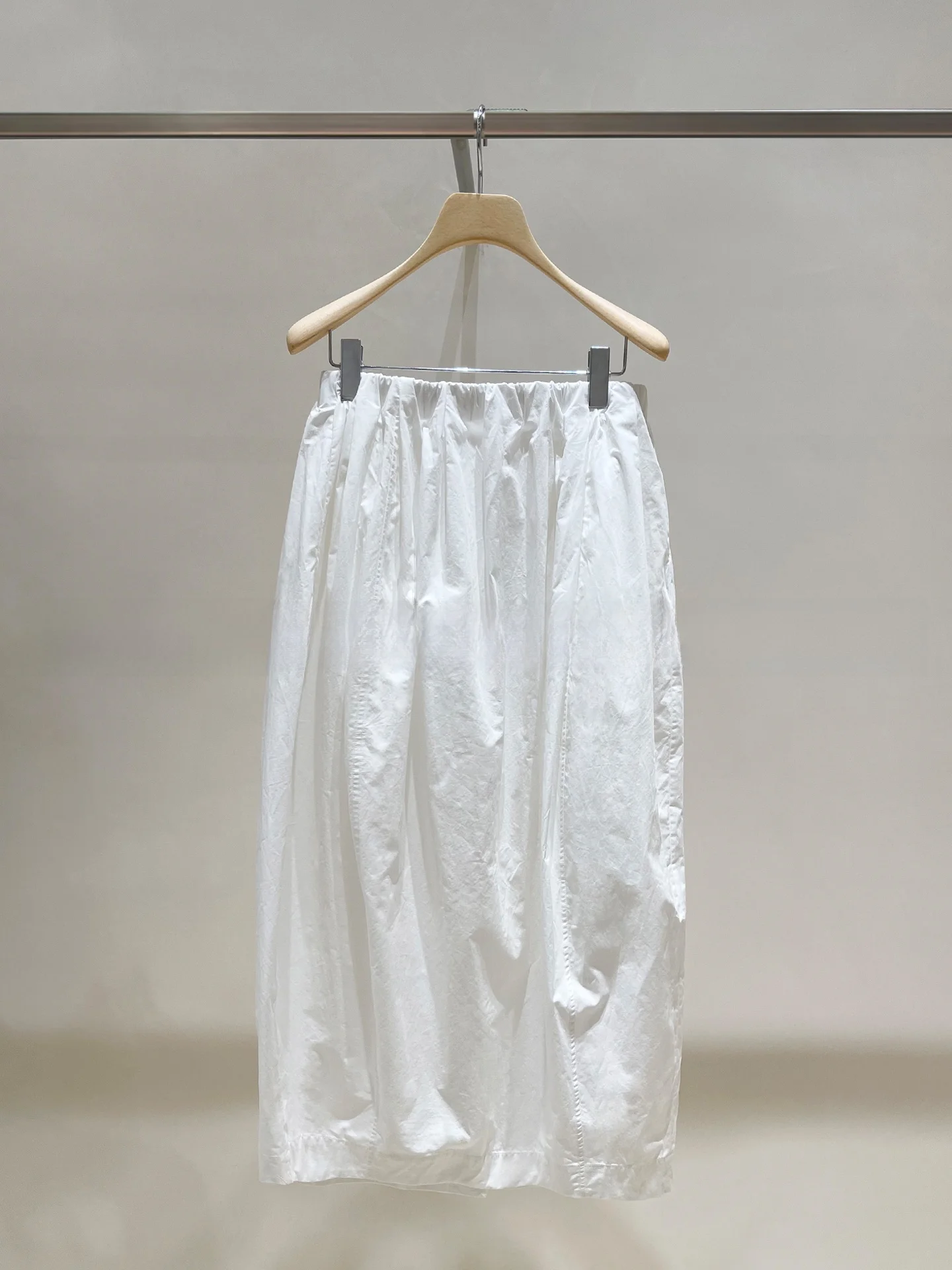 

Supima Высокая хлопковая простая футболка со складками в произвольном порядке, объемная юбка с бутоном цветка и высокой талией, прямой крой, повседневная одежда