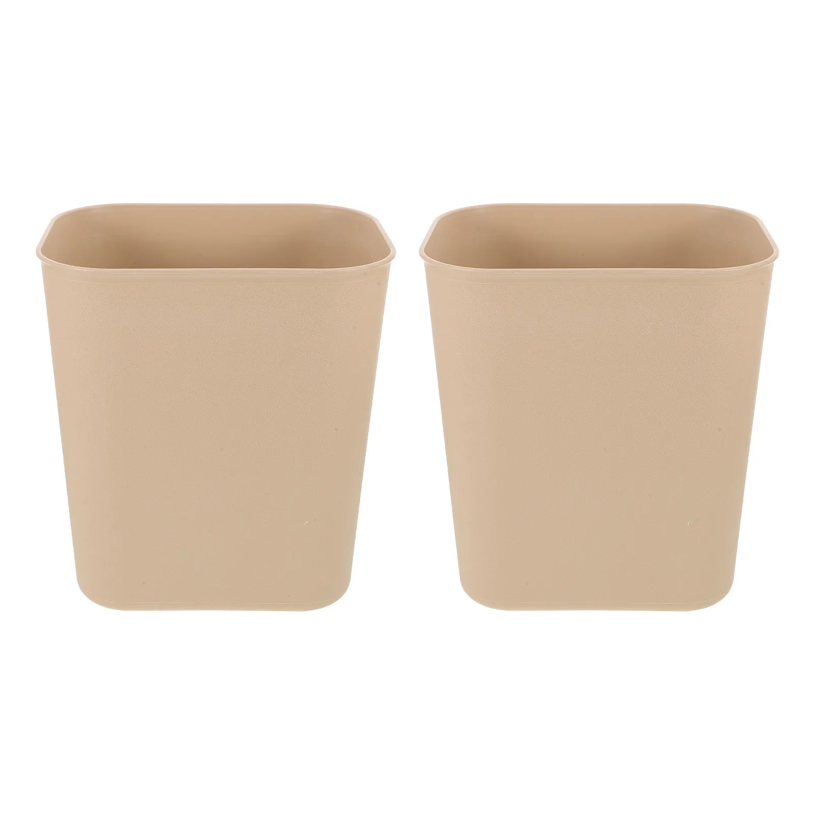 

2pcs 14L Rectangular Trash Bin Slim Plastic Waste Container For Kitchen Bathroom Office Under Desk Space Saving Indoor Garbage
