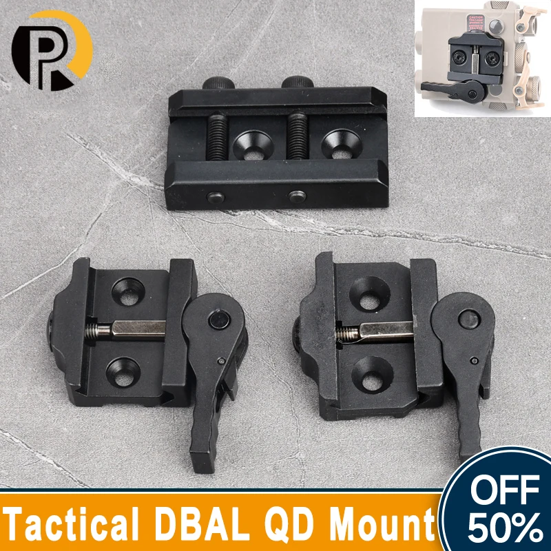 Tactical Airsoft DBAL A2 D2 Mount QD Base Quick Install Remove Metal Plastic Fit For DBAL PEQ Mounting Seat laser Accessories