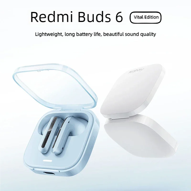 Xiaomi Redmi Buds 6 Active Earphone Dual-mic Noise Reduction Large Dynamic Driver 30 Hours Long Battery Life Wireless Headphones