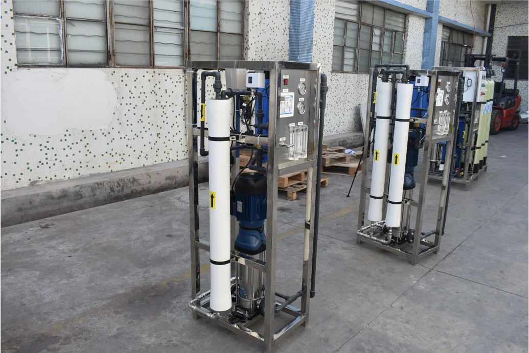 Equipo comercial para agua potable, maquinaria de tratamiento de agua, purificación del sistema RO, 250LPH