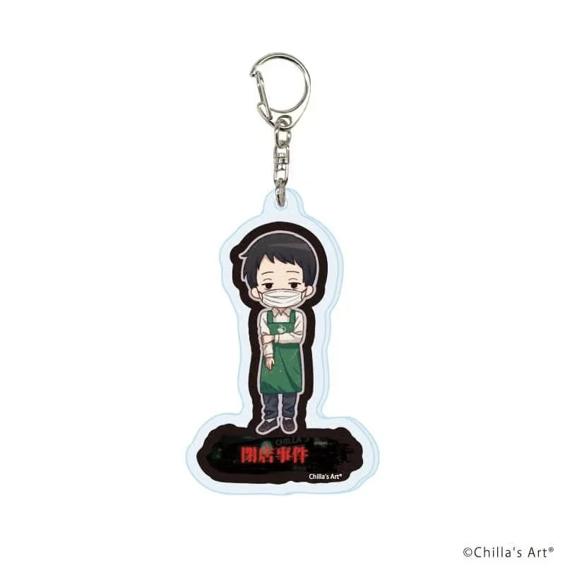 The Convenience Store cartoon character Q-style Human-shaped Acrylic Pendant Keychains bag decorations Fans Gifts