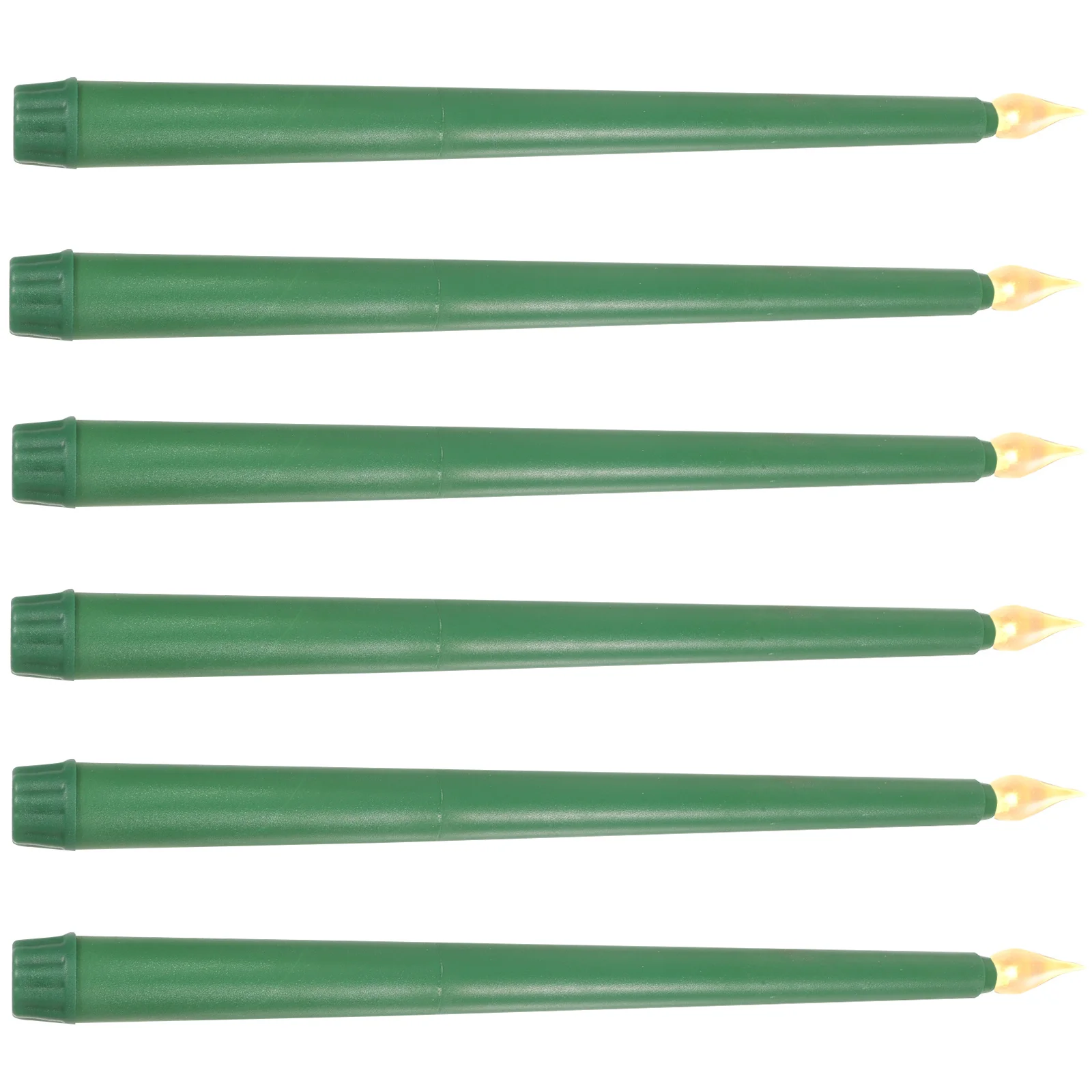 6 قطعة Led تفتق الشموع عديمة اللهب تعمل ضوء دافئ ديكور لحفل زفاف عطلة المنزل طاولة بار مكتب الرف بالتنقيط الحرة