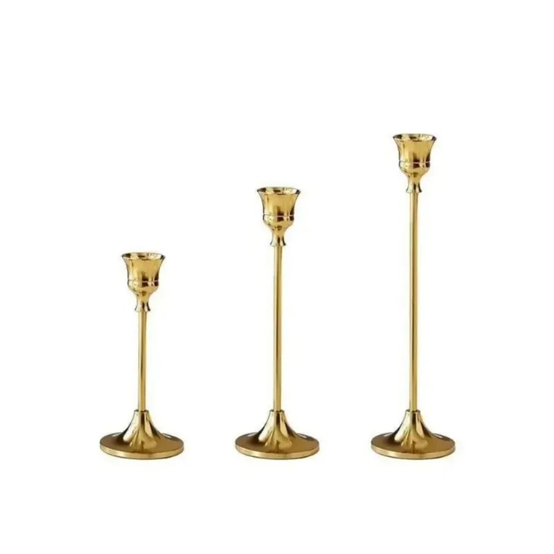 3pcs/set Candle Holders Vintage Candlestick for Party Wedding Decoration Anniversary Europe Style Old Ornaments for Home Hotel