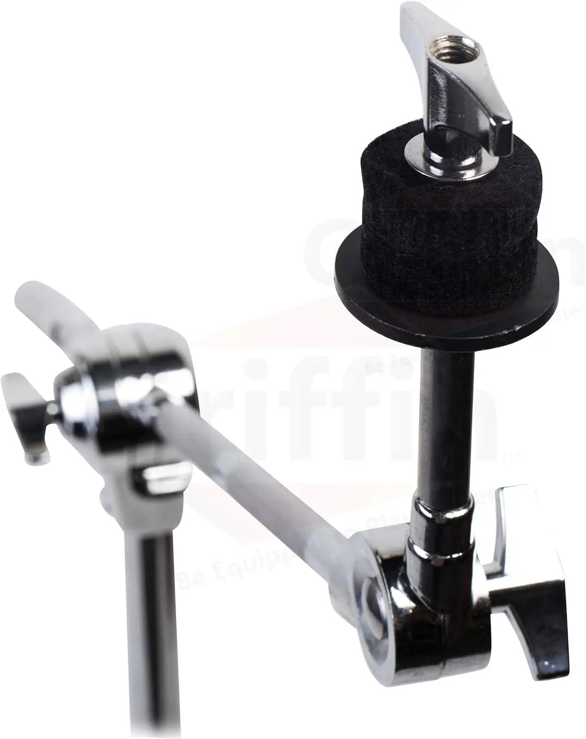 Cymbal Boom Stand & Straight Cymbal Stand Combo Set by GRIFFIN | Percussion Drum Hardware Kit for Mounting & Holding Crash, Ride