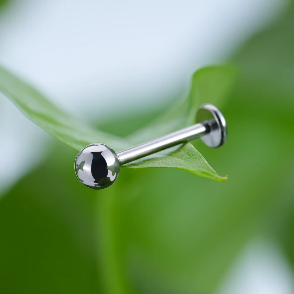 PIERCING Implant Grade Titanium ASTM F136 Internal Thread Lip Labret For Initial Piercing