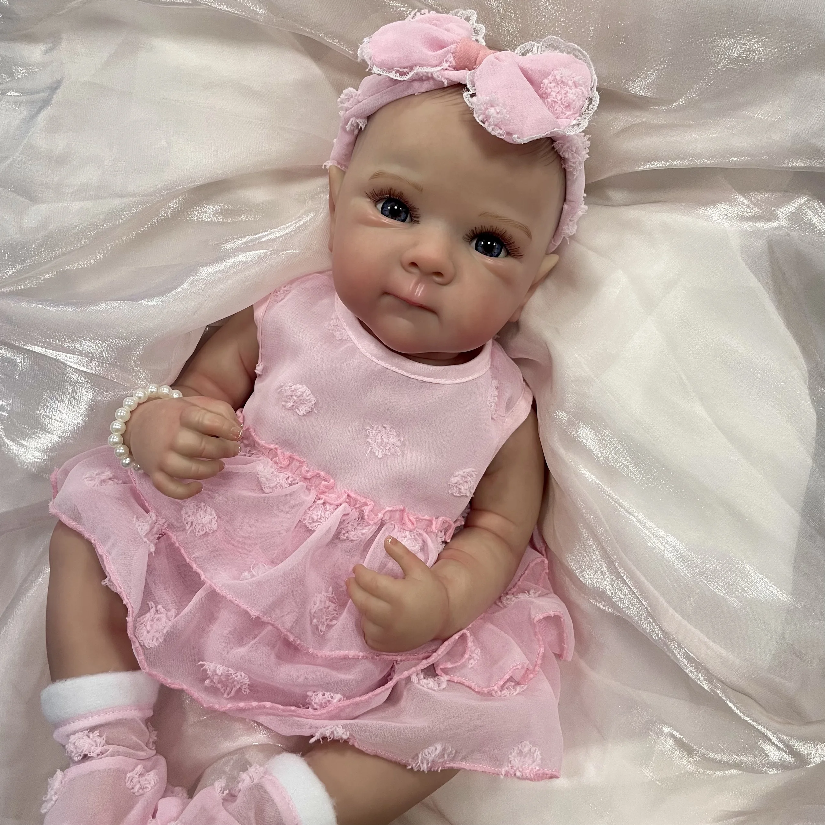 18 Inch Bettie Full Body Soft Silicone Vinyl Girl Reborn Baby Doll With Painted Lifelike Hair Bebe Reborn Toys