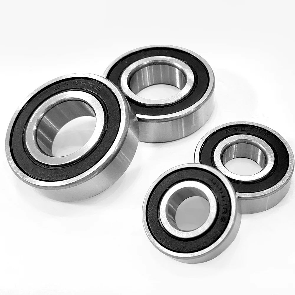 2pcs Bearing 6200 6201 6202 6203 6204 6205 6206 2RS RS 6200RS 6201RS 6202RS 6205RS 6206RS Chrome Steel Deep Groove Ball Bearings