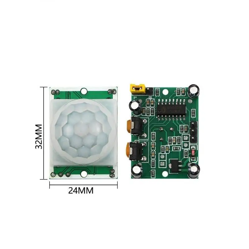 NewHC-SR501 Sensor Adjust IR Pyroelectric Infrared PIR Human Infrared Motion Detector Module For For Raspberry Pi + Case