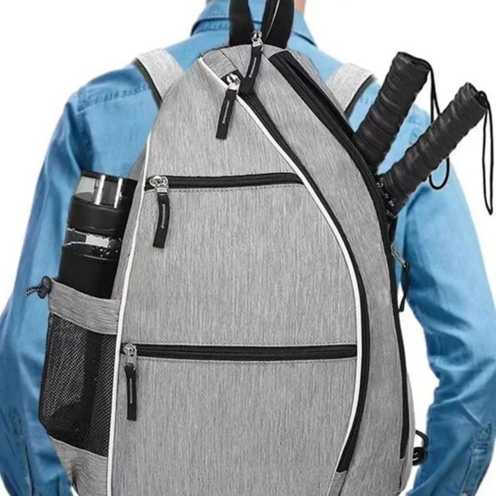 Lightweight Pickleball Backpack Multifunctional Adjustable Sports Backpacks Phone Pocket with Water Bottle Holder Tennis Bag