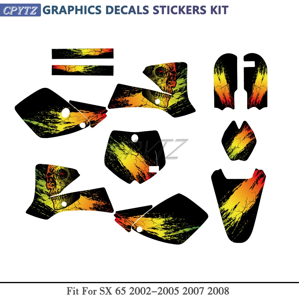 motorcycle-team-graphics-backgrounds-decals-stickers-kits-fit-for-sx65-sx-65-65sx-2002-2005-2007-2008-decoration