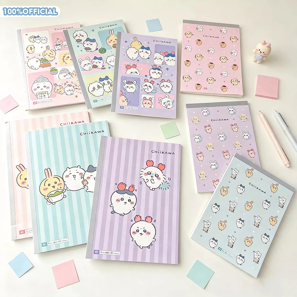Genuine Chiikawa Usagi Hachiware A5/B5 Notebook 40Pages Perfect Binding Note Book Office Study Stationery Supplies Gifts