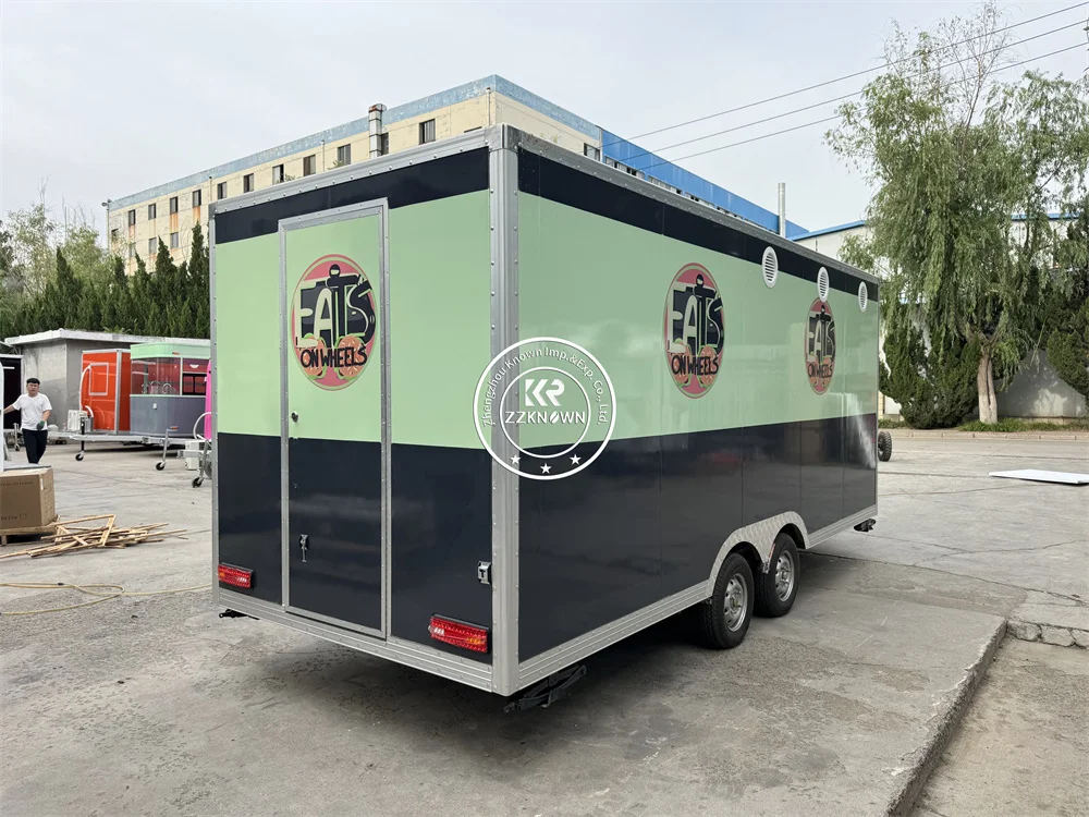 

Concession Mobile Food Truck Fully Equipped Pizza Coffee Kiosk With Full Kitchen Hot Dog Food Cart Trailer Vending For Sale