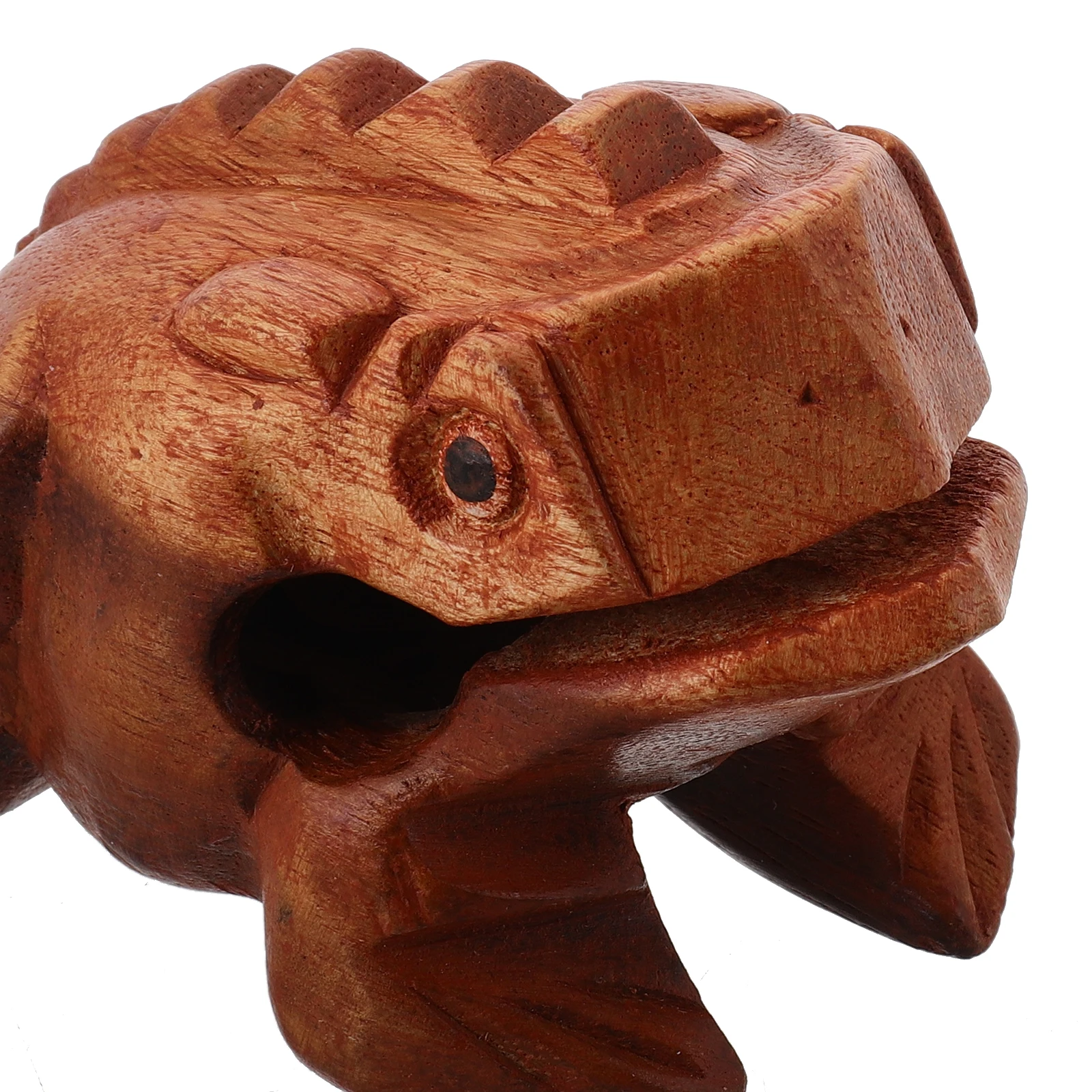 1 Set Frog Guiro Percussion Instrument Wooden Animal Sound Maker For Adults Portable Music Desk Decor Halloween Gift Wood