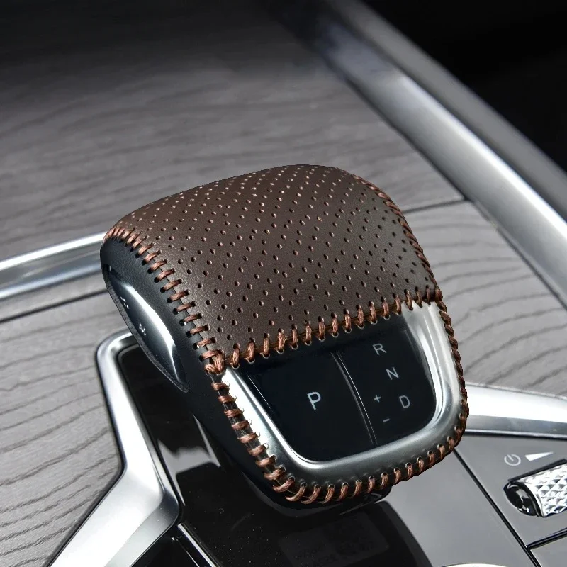 For Chery Omoda C5 5 FX 2022 2023 Car Styling Leather Breathable Gear Shift Collars Handbrake Cover Modification Accessories